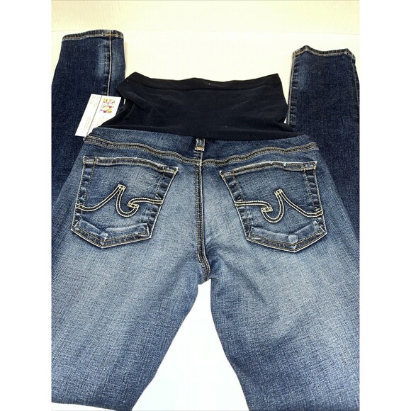 AG Adriano Goldschmied  The Legging Distressed Skinny Maternity Jeans Size 27 - Picture 7 of 8